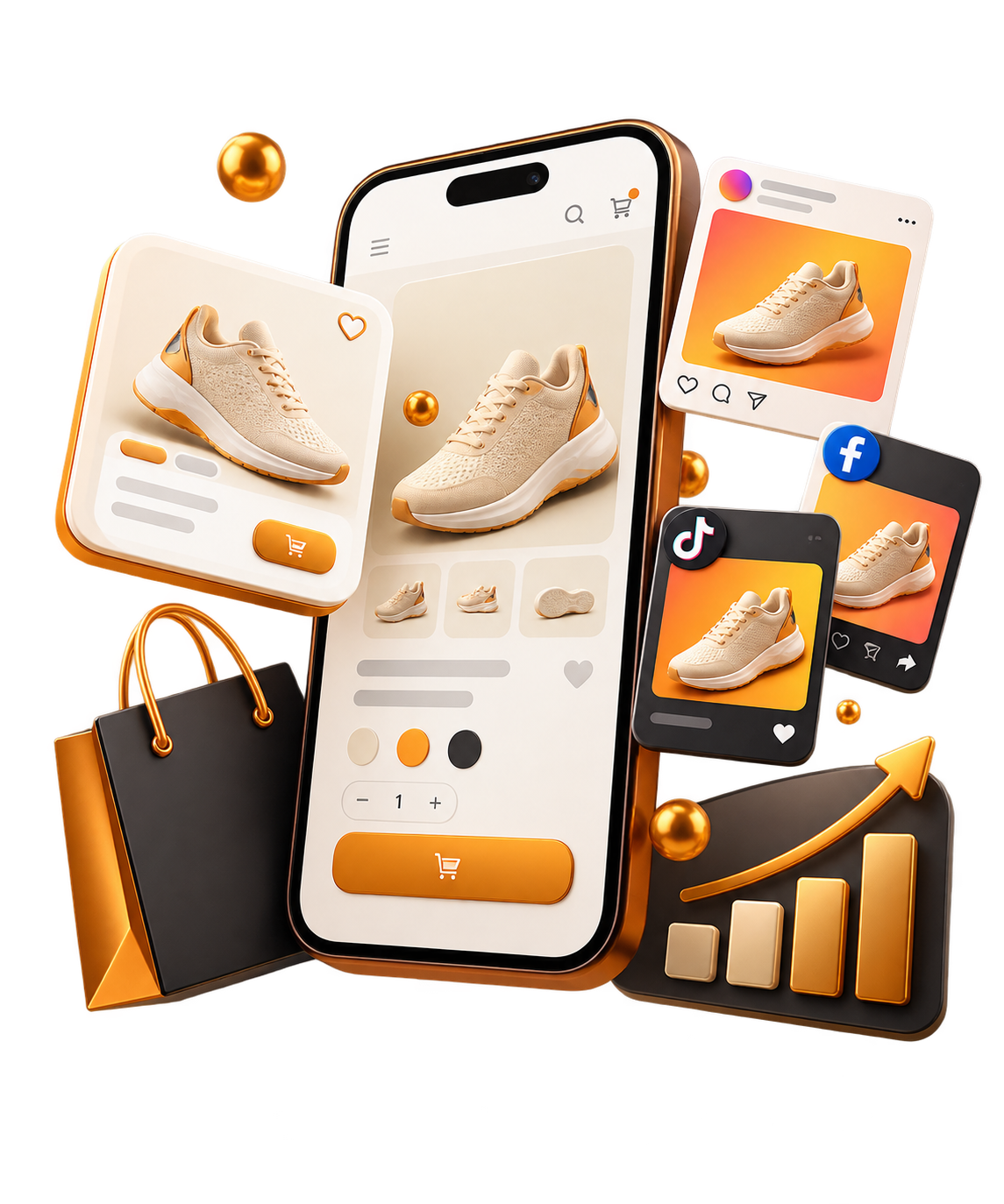 eCommerce optimization, online store and product advertising